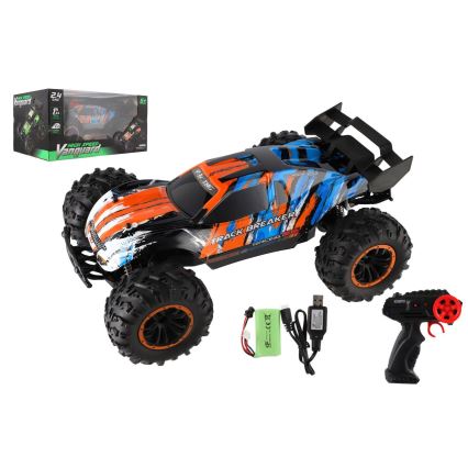 RC távirányítós buggy, 7,4V/500 mAh, kék/narancssárga