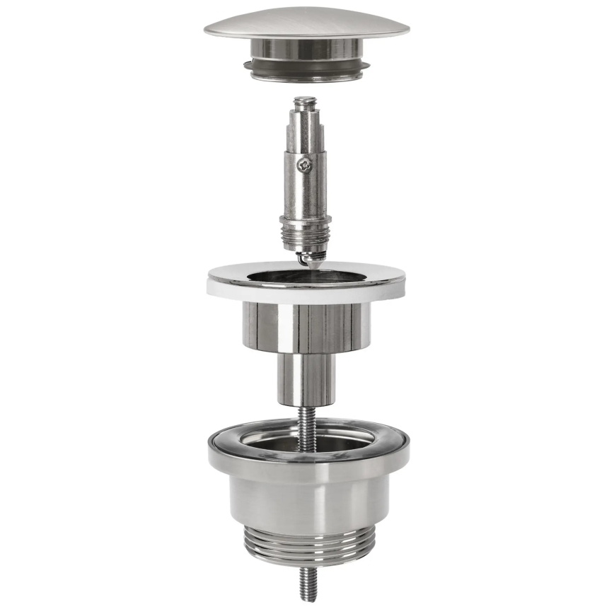 REA-A4400 - Mosdószifon CLICK-CLACK leeresztővel, átmérő 6,4 cm, nikkel