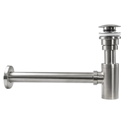 REA-A4400 - Mosdószifon CLICK-CLACK leeresztővel, átmérő 6,4 cm, nikkel