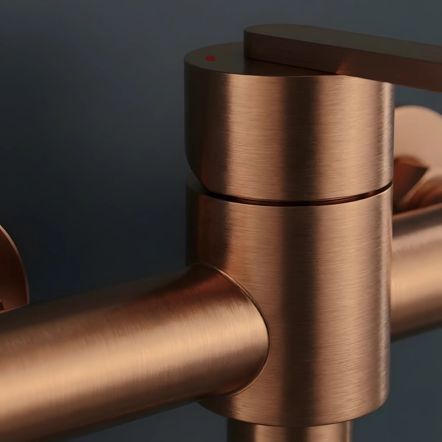 REA-B0974 - ONTARIO zuhanyszett csapteleppel, réz