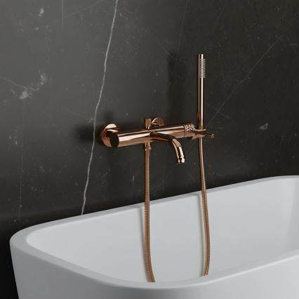 REA-B0980 - Kádcsaptelep szett LUNGO DIAMOND réz