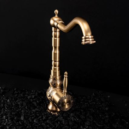 REA-B2500 - VENICE mosdócsaptelep, 32 cm, szálcsiszolt arany