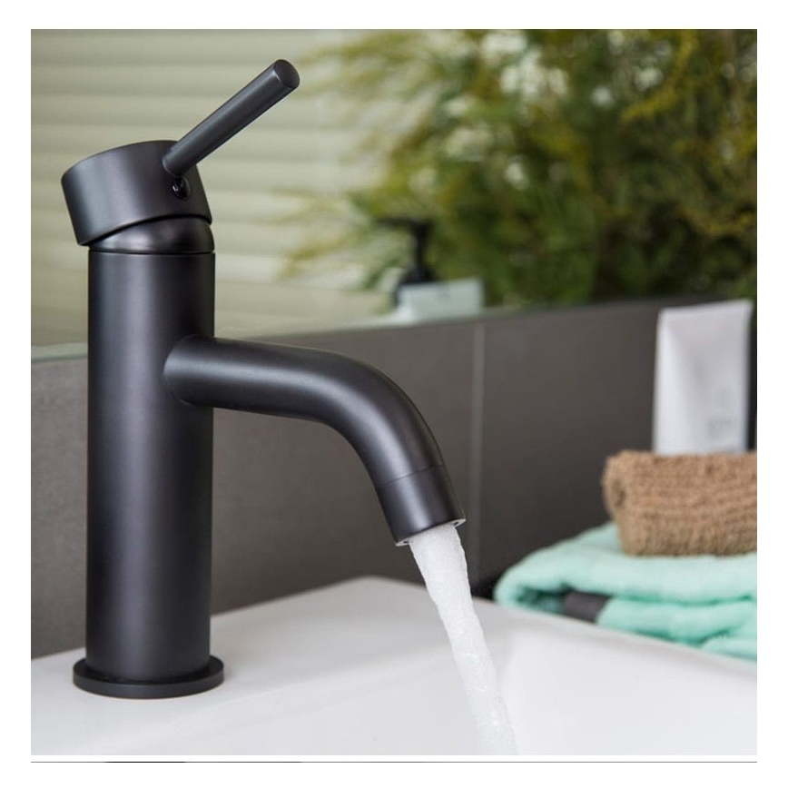 REA-B4102 - LUNGO mosdócsaptelep, 16,5 cm, fekete