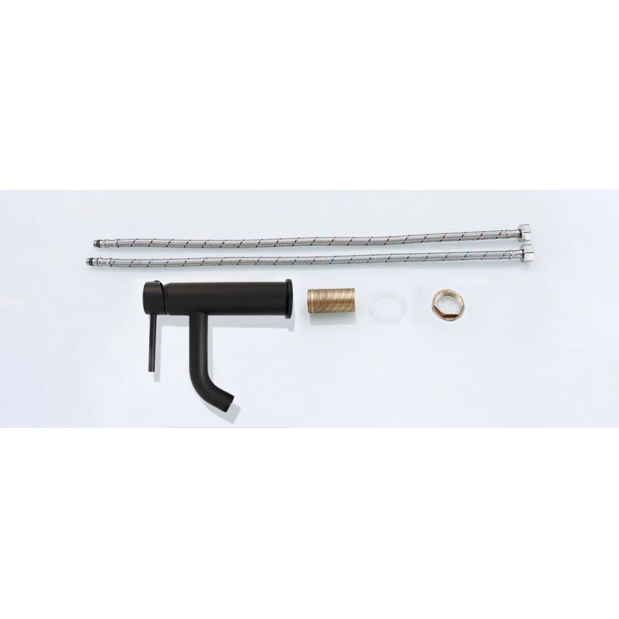 REA-B4102 - LUNGO mosdócsaptelep, 16,5 cm, fekete