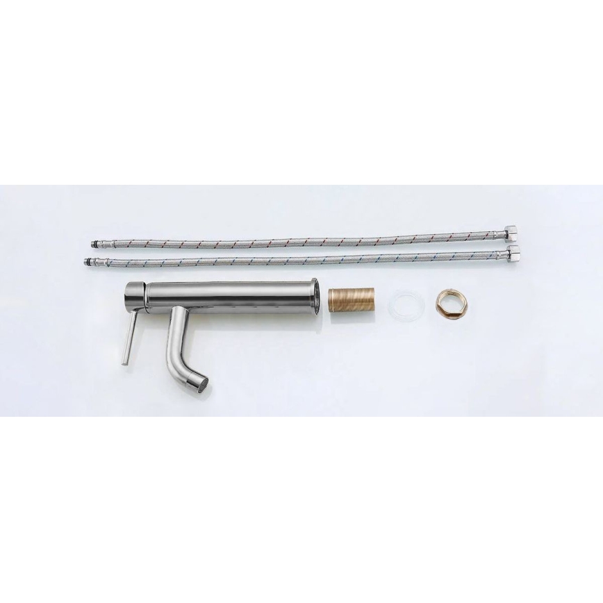 REA-B4104 - LUNGO mosdócsaptelep, 28 cm, fényes króm