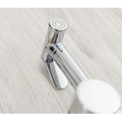 REA-B4106 - LUNGO bidé csaptelep kézi zuhannyal, falba süllyesztett beépítéshez, fényes króm