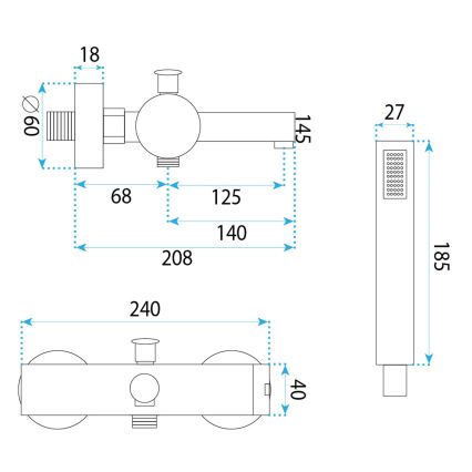 REA-B4524 - PIXEL arany kádszett