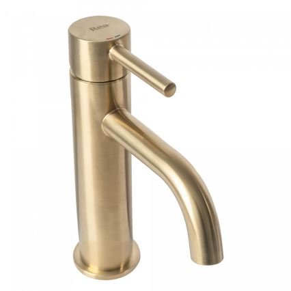 REA-B4527 - Mosdócsaptelep LUNGO 16,5 cm szálcsiszolt arany