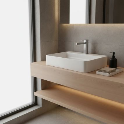 REA-B4589 - ARLO 17 cm-es mosdócsaptelep, nikkelezett