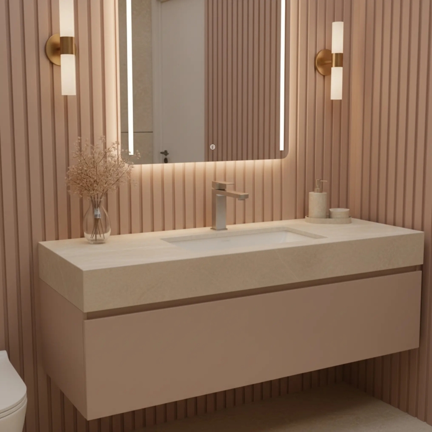 REA-B4589 - ARLO 17 cm-es mosdócsaptelep, nikkelezett