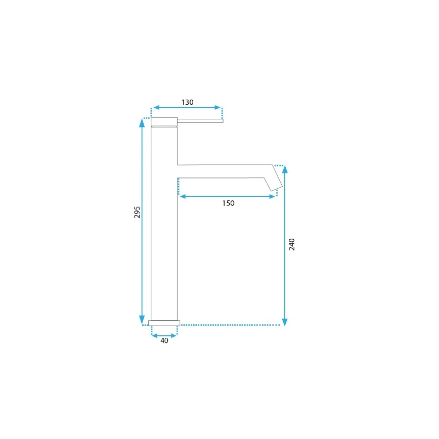 REA-B5319 - FOSS mosdócsaptelep, 29,5 cm, szálcsiszolt arany