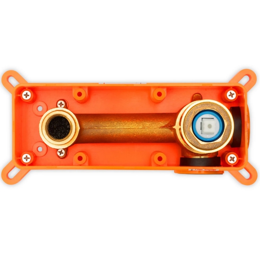 REA-B5332 - OWEN fekete falba süllyesztett mosdócsaptelep