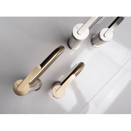 REA-B5509 - Mosdó csaptelep ONTARIO 30 cm szálcsiszolt arany