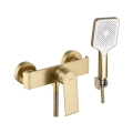 REA-B6403 - HASS zuhanyszett csapteleppel, szálcsiszolt arany