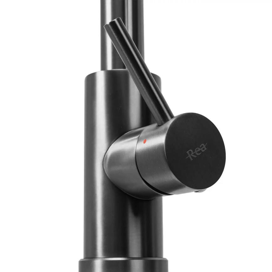 REA-B7437 - Mosogató csaptelep kihúzható zuhanyfejjel FRESH 45 cm titán