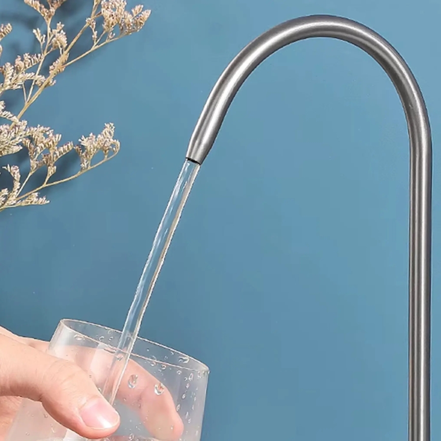 REA-B7563 - ECO FRESH mosogatócsaptelep kihúzható zuhanyfejjel és beépített szűréssel, 37,5 cm, nikkelezett