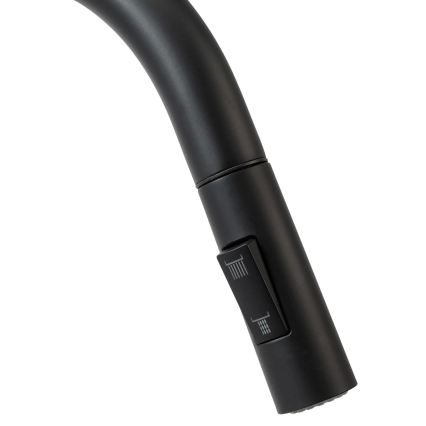REA-B7564 - Mosogató csaptelep kihúzható zuhanyfejjel és szűrővel ECO FRESH 37,5 cm matt fekete