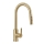 REA-B7575 - ONTARIO 38 cm mosogató csaptelep kihúzható zuhanyfejjel, szálcsiszolt arany