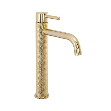 REA-B8821 - LUNGO ART 28 cm arany mosdócsaptelep