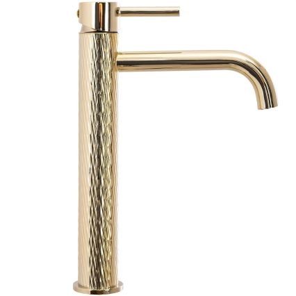REA-B8821 - LUNGO ART 28 cm arany mosdócsaptelep