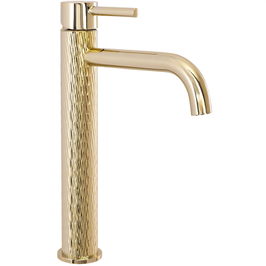 REA-B8821 - LUNGO ART 28 cm arany mosdócsaptelep