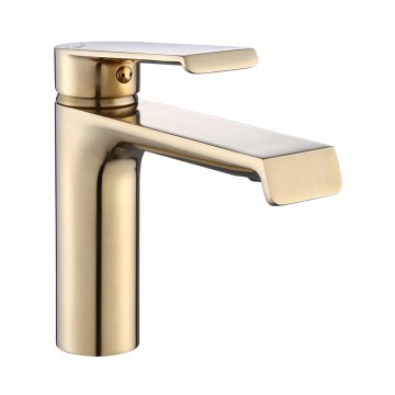 REA-B9969 - Mosdócsaptelep HASS 15 cm, szálcsiszolt arany