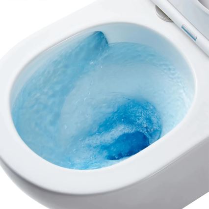 REA-C1259 - Fali WC ülőkével CARLO MINI TORNADO RIMLESS kerámia/fényes fehér