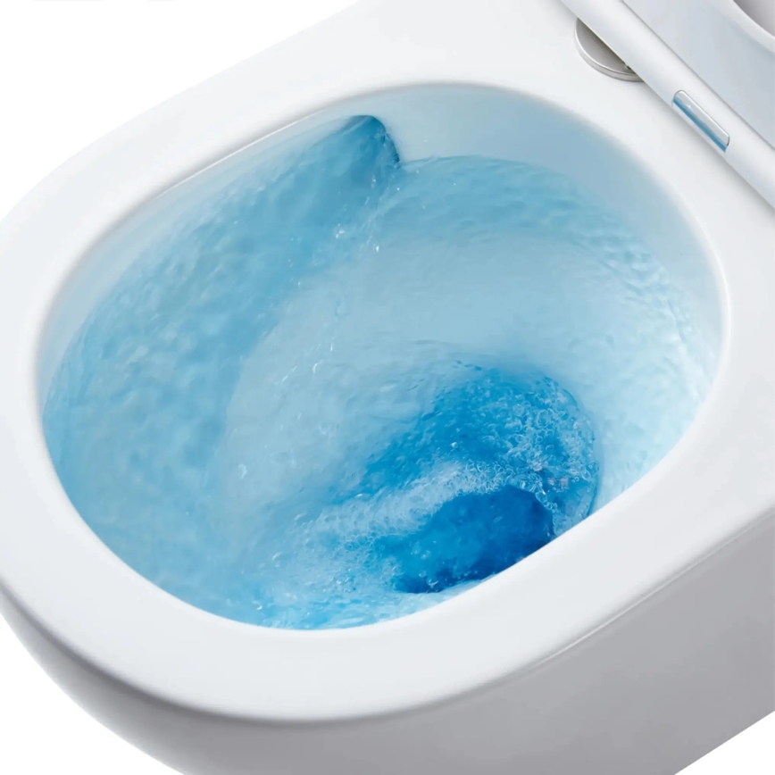 REA-C1259 - Fali WC ülőkével CARLO MINI TORNADO RIMLESS kerámia/fényes fehér