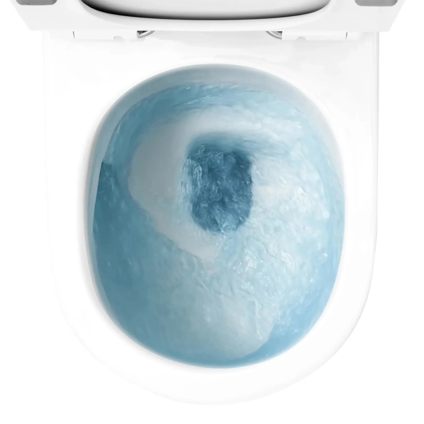REA-C1259 - Fali WC ülőkével CARLO MINI TORNADO RIMLESS kerámia/fényes fehér