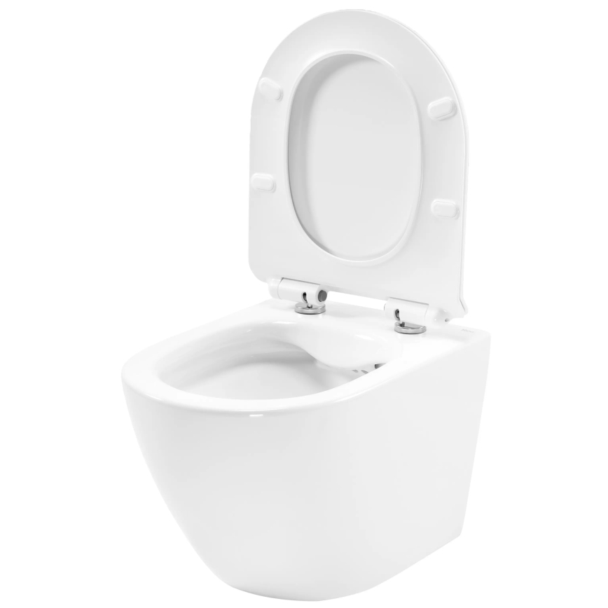 REA-C1400 - Fali WC ülőkével CARTER RIMLESS kerámia/fehér