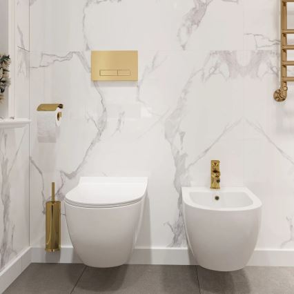 REA-C1400 - Fali WC ülőkével CARTER RIMLESS kerámia/fehér
