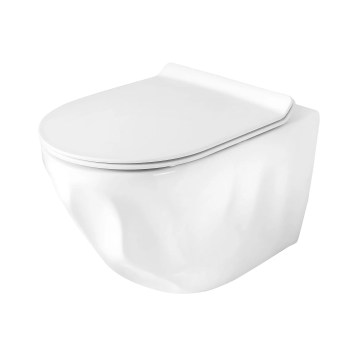 REA-C1652 - Fali WC GUSTAVO RIMLESS ülőkefével, kerámia/fehér