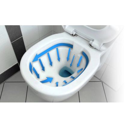 REA-C2760 - Falra szerelhető WC-ülőkével CARLO FLAT MINI RIMLESS kerámia/fényes fehér