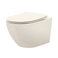 REA-C5500 - CARLO MINI TORNADO RIMLESS fali WC ülőkével kerámia/krémszínű