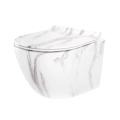 REA-C6390 - Fali WC ülőkével CARTER TORNADO RIMLESS, kerámia/kőhatású