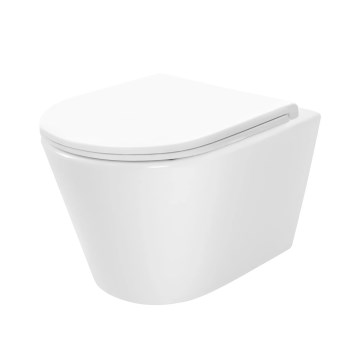 REA-C6800 - TITO TORNADO RIMLESS fali WC ülőkével, kerámia/fehér