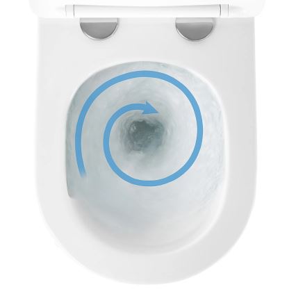 REA-C6800 - TITO TORNADO RIMLESS fali WC ülőkével, kerámia/fehér
