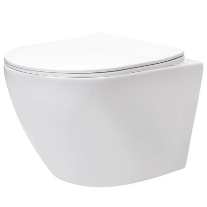 REA-C9701 - Fali WC bidé zuhannyal CARLO LUX kerámia/fehér