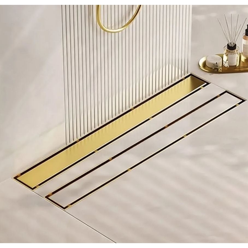 REA-G2562 - NEOX 70 cm lineáris lefolyó rozsdamentes acél/aranyszínű