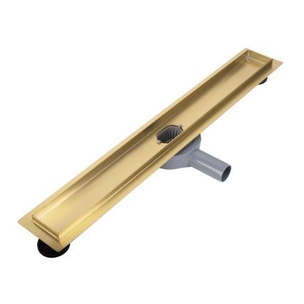 REA-G2702 - NEOX PRO 70 cm lineáris lefolyó, rozsdamentes acél/szálcsiszolt arany