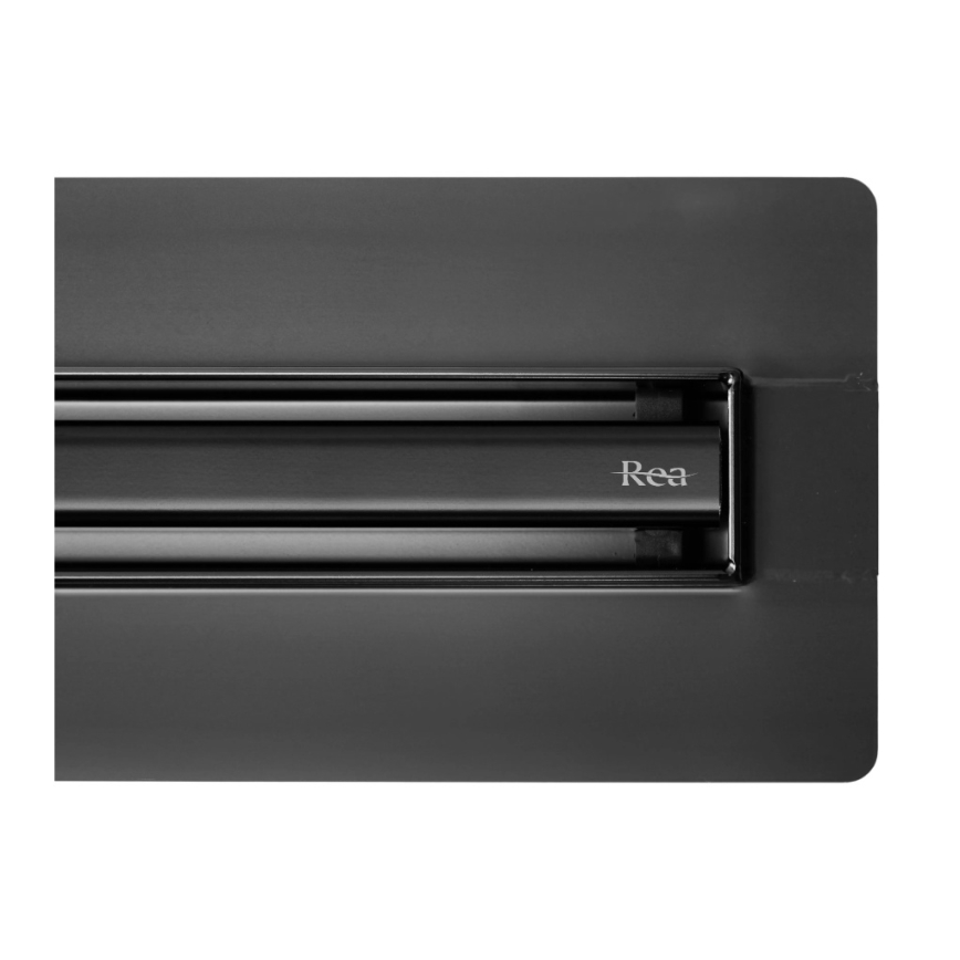REA-G2710 - lefolyócsatorna NEOX SLIM 80 cm rozsdamentes acél/fekete
