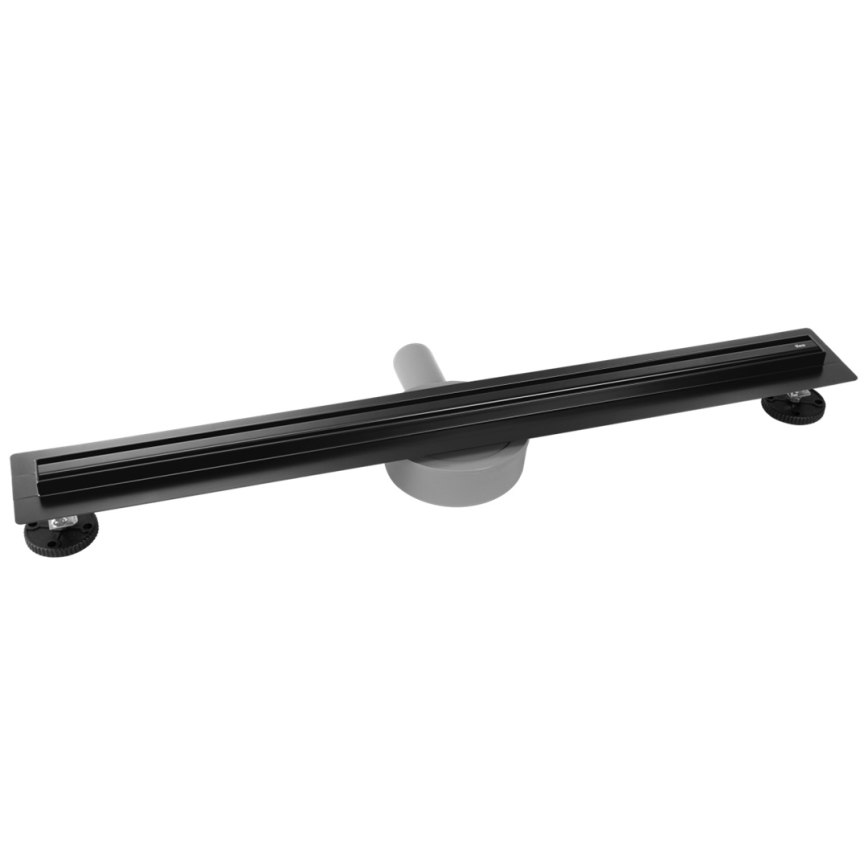 REA-G2710 - lefolyócsatorna NEOX SLIM 80 cm rozsdamentes acél/fekete