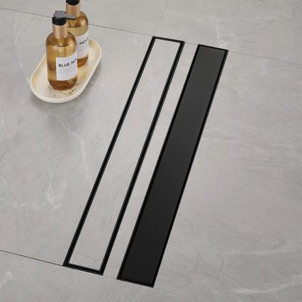 REA-G6600 - PURE NEOX 50 cm-es matt fekete lefolyócsatorna
