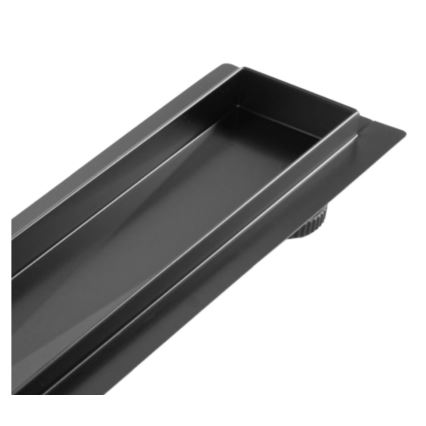 REA-G7802 - NEOX PRO 70 cm zuhanyfolyóka, rozsdamentes acél/fekete