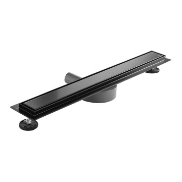 REA-G7803 - Lefolyócsatorna NEOX PRO 80 cm rozsdamentes acél/fekete