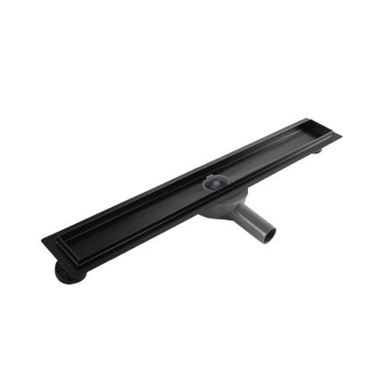 REA-G7803 - NEOX PRO 80 cm nemesacél/fekete zuhanyfolyóka