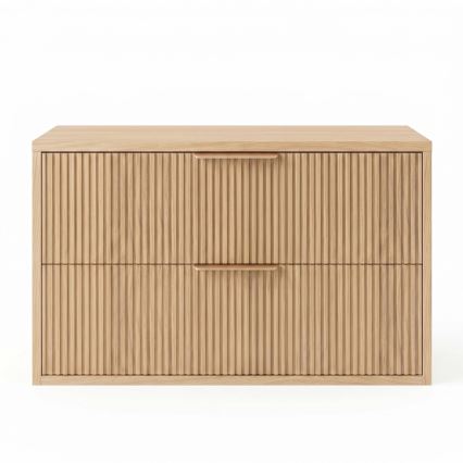 REA-M0409 - Falra szerelhető mosdó alatti szekrény MONO 80x48,5 cm bézs