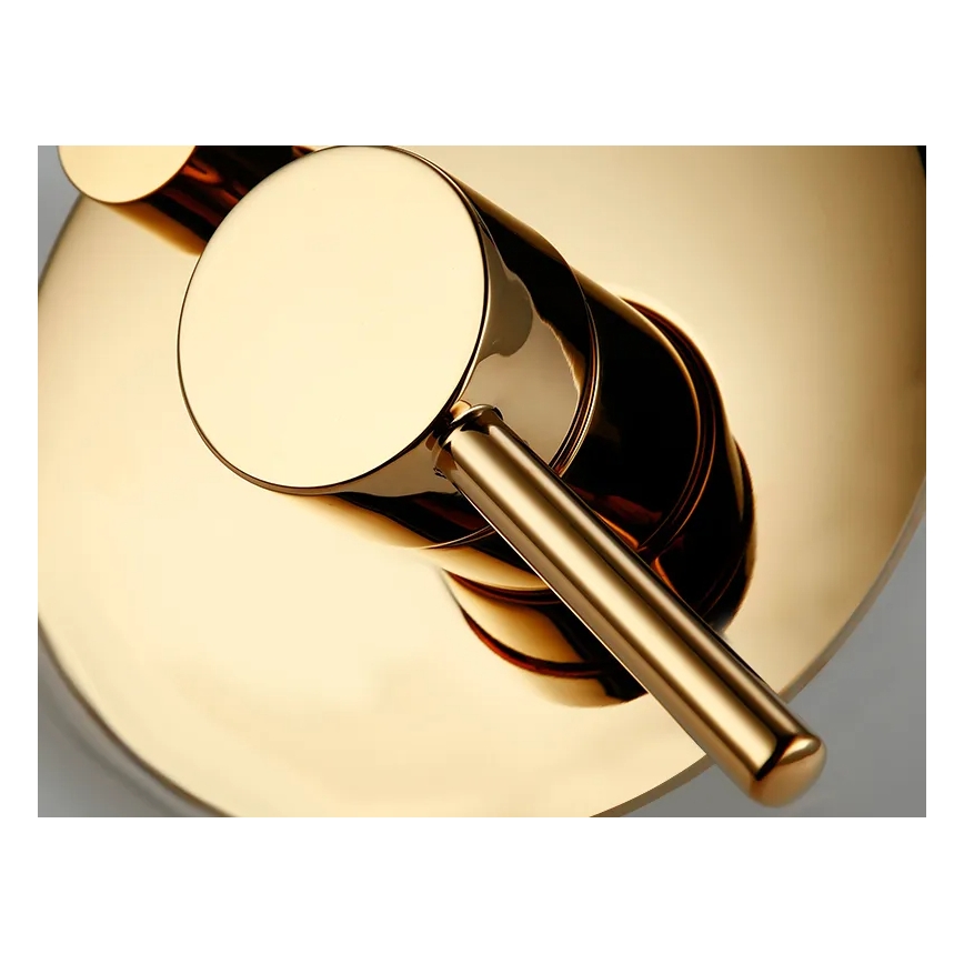 REA-P4110 - LUNGO zuhanyszett falba süllyesztett csapteleppel, arany