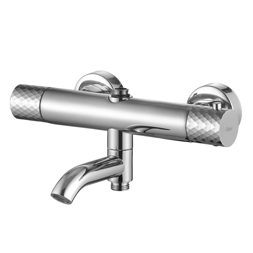 REA-P5961 - LUNGO DIAMOND termosztátos csaptelepes zuhanyszett fényes króm