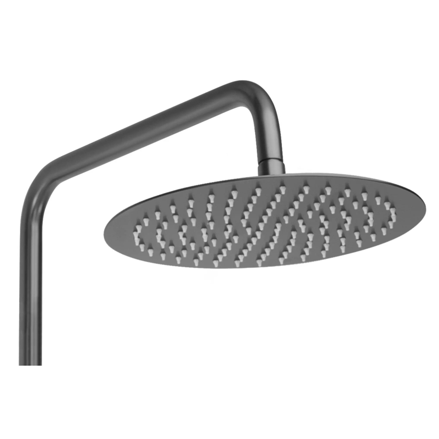REA-P6386 - LUNGO termosztátos zuhanykészlet, titánszínű